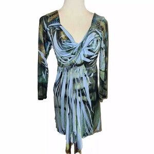One World Green Blue Dress S